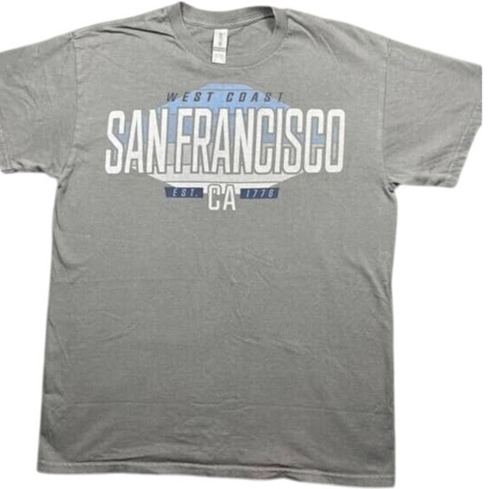 San Francisco T-Shirt West Coast CA Graphic Tee Casual Top Medium